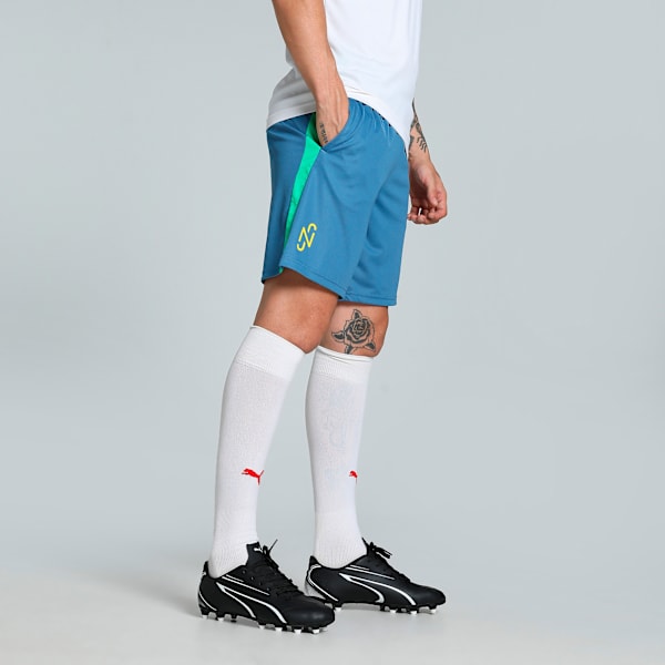 Neymar JR "BNA" Men's Football Shorts, Blue Horizon-Pelé Yellow, extralarge-IND